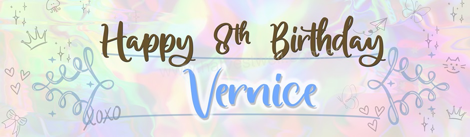 Girls Love Birthday Customized Banner Girls Love Birthday Customized Banner